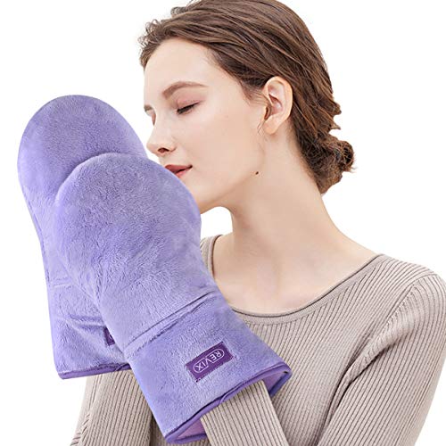 REVIX Microwavable Heating Mittens for Hand and Fingers to Relieve Arthritis Pain Heated Hands Mitts Warmers 1 Pair…