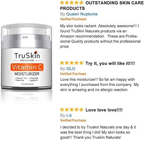 TruSkin Vitamin C Face Moisturizer, a Brightening Anti Aging Wrinkle Cream for Face, Formulated with Vitamin B5, Vitamin…