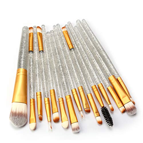 15 Pcs Makeup Brushes Set Professional Eye Makeup Brushes For Eyeshadow Concealer Eyeliner Brow Blending Brush Tool…