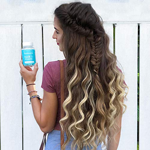 Sugarbear Hair Vegan Vitamin Gummies for Normal Hair Growth Vitamin C, Biotin, B12, Zinc, Iodine, Folic Acid, Coconut…