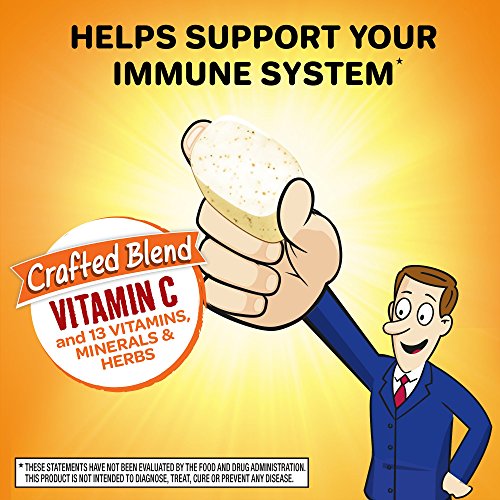 Airborne 1000mg Vitamin C Chewable Tablets with Zinc, Immune Support Supplement with Powerful Antioxidants Vitamins A C…