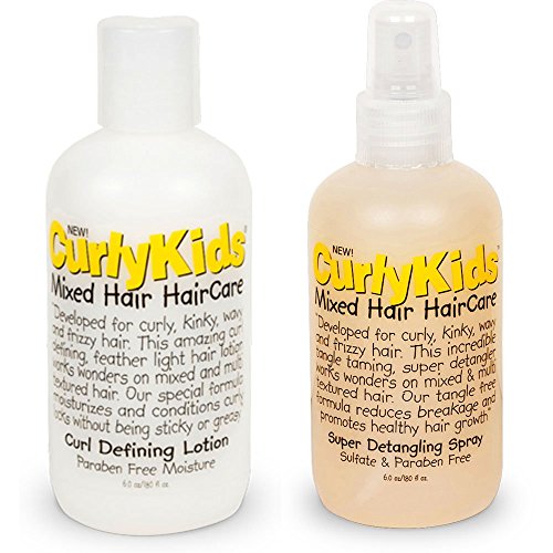 Curlykids Curl Defining Lotion & Super Detangling Spray Combo Set
