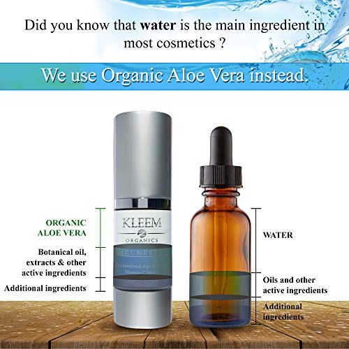 Kleem Organics Vitamin C Serum for Face with Hyaluronic Acid & Vitamin E – Firming Anti Aging Vitamin C Face Serum for…