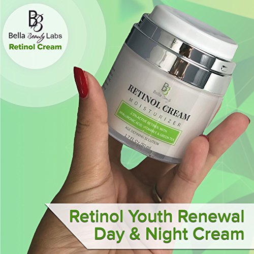 Retinol Moisturizer Anti Aging Cream for Face and Eye Area – With Hyaluronic Acid – 2.5% Active Retinol – Vitamin E…