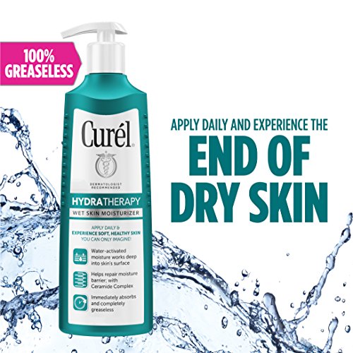 Curél Hydra Therapy In Shower Lotion, Wet Skin Moisturizer for Dry or Extra-dry Skin, with Advanced Ceramide Complex…