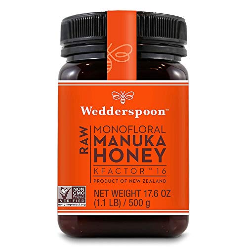 Wedderspoon Raw Premium Manuka Honey, KFactor 16, 17.6 Oz, Unpasteurized, Genuine New Zealand Honey, Traceable from Our…