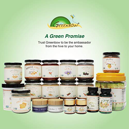 Greenbow Organic Bee Pollen – 100% USDA Certified Organic, Non-GMO, Pure, & Natural Bee Pollen – Superfood Packed with…