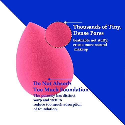 Beauty Blender, 10 PCS Makeup Sponge Foudation Blending Sponge for Liquid, Cream, and Powder, Multi-colored Beauty…