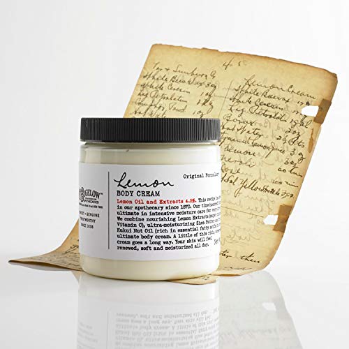 C.O. Bigelow Lemon Body Cream – No. 005, Moisturizing Body Cream with Shea Butter, Lemon Oil and Extracts for Dry Skin…