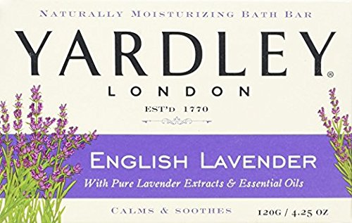 Yardley London English Lavender with Essential Oils Soap Bar, 4.25 Ounce (Pack of 12)