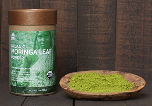 OMG! Superfoods Organic Moringa Powder – 100% Pure, USDA Certified Organic – Good Source of Calcium, Iron, Vitamin A…