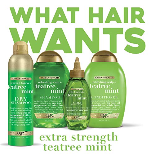 OGX Extra Strength Refreshing Scalp + Tea Tree Mint Conditioner, 13 Ounce