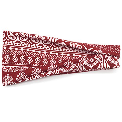 PLOVZ 6 Pack Women’s Yoga Running Headbands Sports Workout Hair Bands (Set 10)