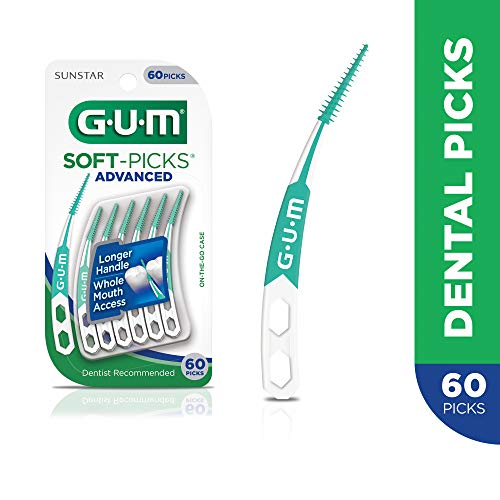 GUM – 650R Soft-Picks Advanced Dental Picks, 60 Count