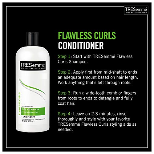 TRESemmé Flawless Curls Moisturizing Conditioner For Curly Hair Formulated With Pro Style Technology 28oz
