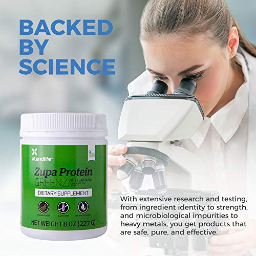 Xtend-Life Zupa Protein GREENZ – Rich in BCAA, Organic Spirulina, and Chlorella – Superfood Proteins Powder Shake…