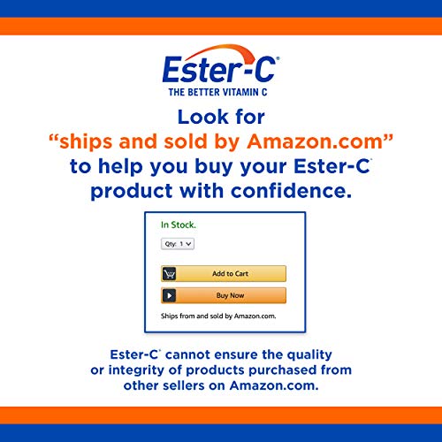 Ester-C 500 mg 24 Hour Vitamin C Tablets for Immune Support, Vitamin C Supplement, 90 Count