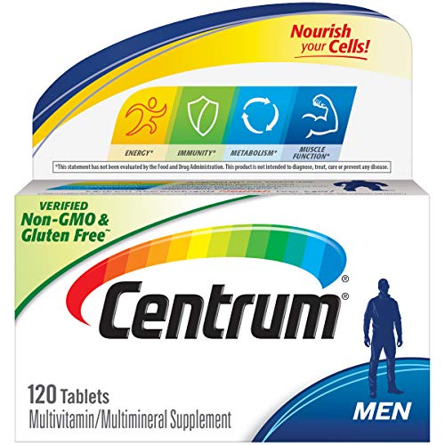 Centrum Multivitamin for Men, Multivitamin/Multimineral Supplement with Vitamin D3, B Vitamins and Antioxidants – 120…