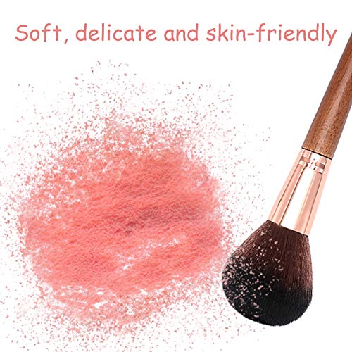 Subsky Makeup Brushes,12Pcs Travel Makeup Brush Set Premium Makeup Brush Set Synthetic Cosmetics Foundation Powder…