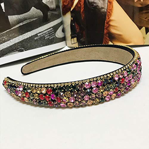 Numblartd Handmade Luxury Wide-edge Sparkle Crystal Rhinestone Headband Hair Hoop Band – Women Lady Fashion Comfortable…