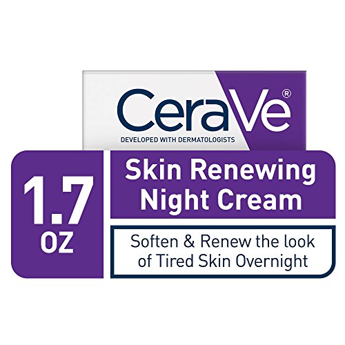 CeraVe Skin Renewing Night Cream | Niacinamide, Peptide Complex, and Hyaluronic Acid Moisturizer for Face | 1.7 Ounce…