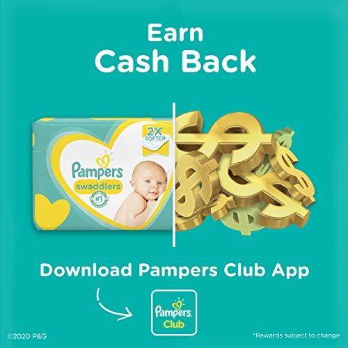 Diapers Size 1/Newborn, 198 Count – Pampers Swaddlers Disposable Baby Diapers (Packaging & Prints May Vary)