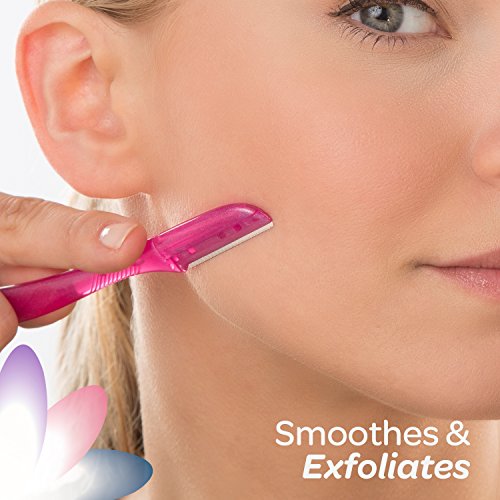 Schick Hydro Silk Touch-Up Dermaplaning Tool, 3 Count | Eyebrow Razor, Face Razors for Women, Face Shaver, Dermaplane