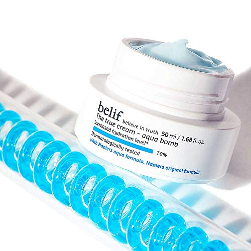 belif The True Cream Aqua Bomb | Lightweight Face Moisturizer for All Skin Types | /w Squalene, Ceramide & Apothecary…