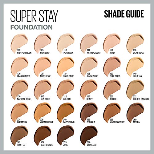 Maybelline Super Stay Full Coverage Liquid Foundation Active Wear Makeup, Up to 30Hr Wear, Transfer, Sweat & Water…