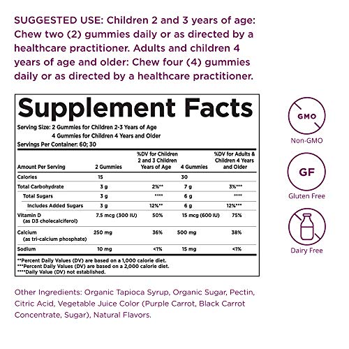 Solgar U-Cubes Children’s Calcium with Vitamin D3, 120 Gummies – Strawberry Flavor – Supports Bone & Teeth Health – Non…
