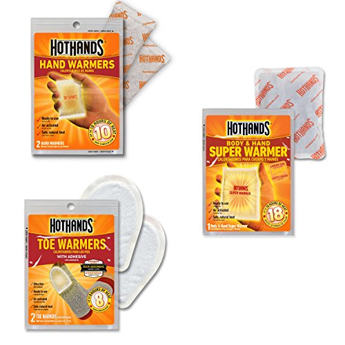 HotHands Toe, Hand, & Body Warmer Variety Pack – Long Lasting Safe Natural Odorless Air Activated Warmers