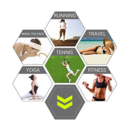 Wide Headbands for Women Black Stylish Head Wraps Boho Thick Hairbands Large African Sport Yoga Turban Headband Hair…