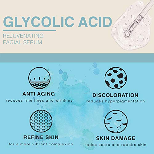 Provence Beauty Face Serum | Hydration and Exfoliating Serum | 2 OZ (Vitamin C Glycolic Hyaluronic)