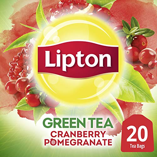 Lipton Green Tea Bags Flavored with Other Natural Flavors Cranberry Pomegranate Can Help Support a Healthy Heart 1.13 oz…