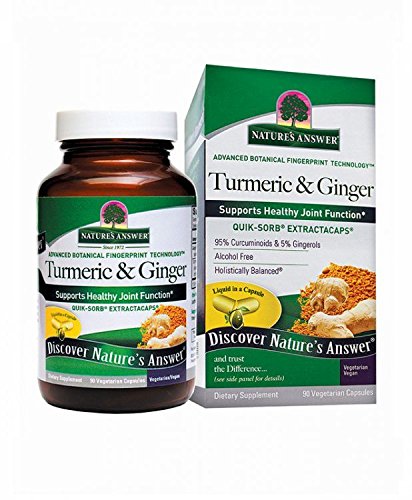 Nature’s Answer Turmeric and Ginger Capsules 90 Count | Supports Healthy Joint Comfort*