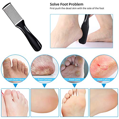 Pedicure Kit 15 in 1, Glynee Pedicure Set Foot File Callus Remover Hard,Cracked, Dead Skin Foot Skin Care Tool…