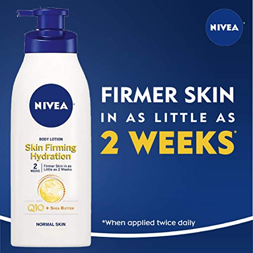 NIVEA Skin Firming Body Lotion with Q10 and Shea Butter, Skin Firming Lotion, Moisturizing Shea Butter Lotion, 16.9 Fl…