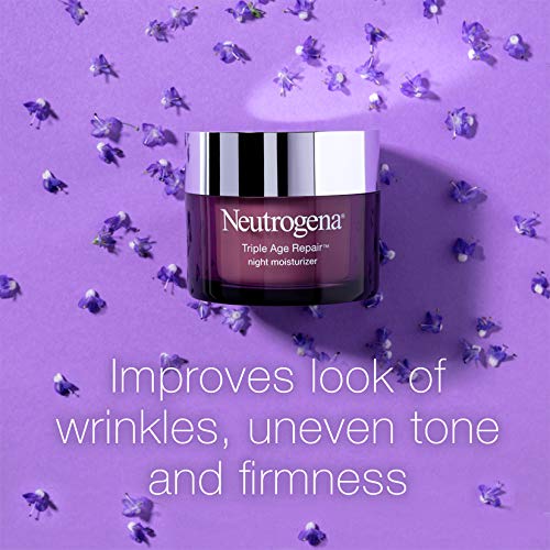 Neutrogena Triple Age Repair Anti-Aging Night Cream with Vitamin C; Fights Wrinkles & Even Tone, Dark Spot Remover…