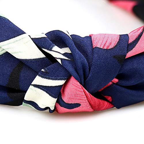 DRESHOW 8 Pack Headbands for Women Criss Cross Vintage Head Wrap Boho Headband Twisted Elastic Hair Accessories