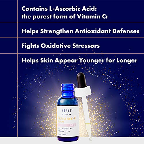 Obagi Professional C Serum 20%, Vitamin C Facial Serum with Concentrated 20% L Ascorbic Acid for Normal to Oily Skin, 1…
