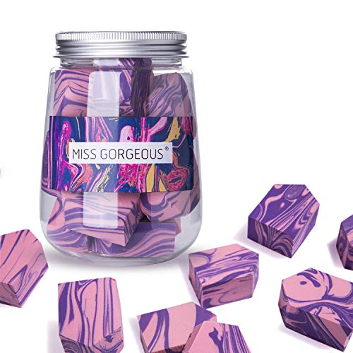 Miss Gorgeous Makeup Sponge Blender, Great for Blending Foundation and Concealer, Latex-Free Makeup Wedge, Jumbo Size…