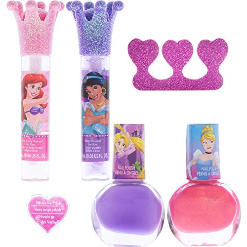 Townley Girl Disney Princess Cosmetic Backpack, 10 Pcs