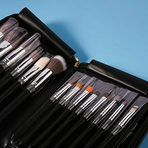 Docolor Professional Makeup Brushes Set 29Pcs Makeup Brush Set Premium Goat Synthetic Hair Kabuki Foundation Blending…