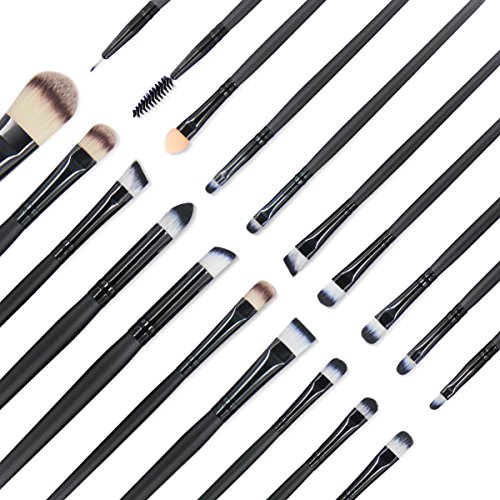 EmaxDesign 20 Pieces Makeup Brush Set Professional Face Eye Shadow Eyeliner Foundation Blush Lip Makeup Brushes Powder…