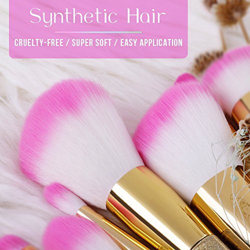 Docolor Makeup Brushes 16Pcs Fantasy Makeup Brushes Set Professional Make Up Brush Foundation Blending Blush Concealer…