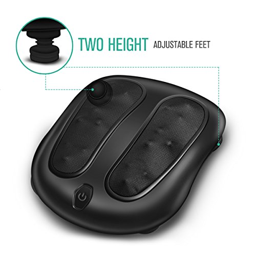 Nekteck Foot Massager with Heat, Shiatsu Heated Electric Kneading Foot Massager Machine for Plantar Fasciitis, Built-in…