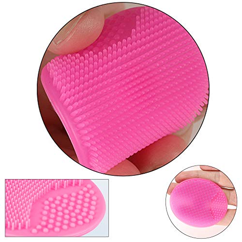 Face Scrubber,2 Pack Soft Silicone Scrubbies Facial Cleansing Pad Face Exfoliator Face Scrub Face Brush Silicone Scrubby…