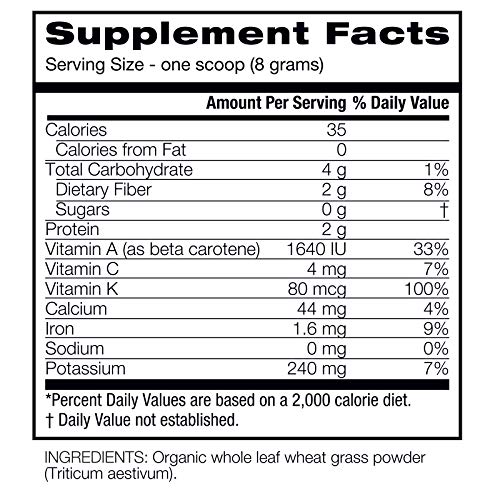 Amazing Grass Wheat Grass Tablets: 100% Whole-Leaf Wheat Grass Powder for Energy, Detox & Immunity Support, Chlorophyll…