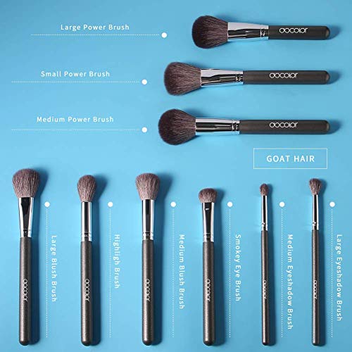 Docolor Professional Makeup Brushes Set 29Pcs Makeup Brush Set Premium Goat Synthetic Hair Kabuki Foundation Blending…