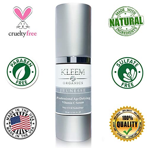 Vitamin C Serum with Hyaluronic Acid for Face and Eye – Best Anti Aging Anti Wrinkle Facial Serum with Natural…
